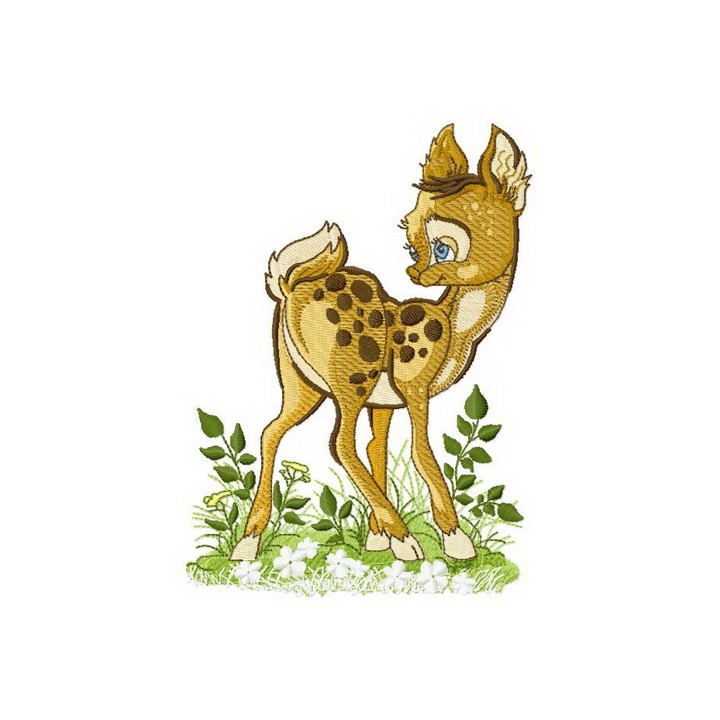 Fawn embroidery design - Embroidery Design