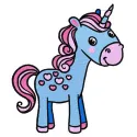 Preview of the Unicorn 5 embroidery design showcasing a whimsical unicorn motif for creative stitching projects.