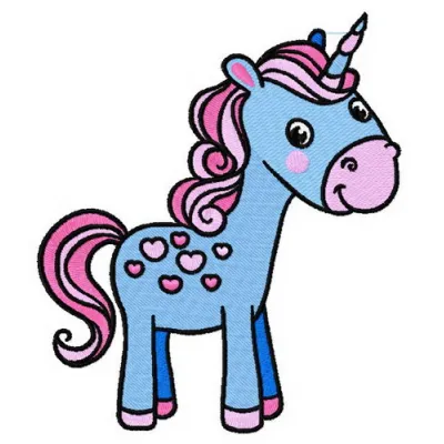 Preview of the Unicorn 5 embroidery design showcasing a whimsical unicorn motif for creative stitching projects.