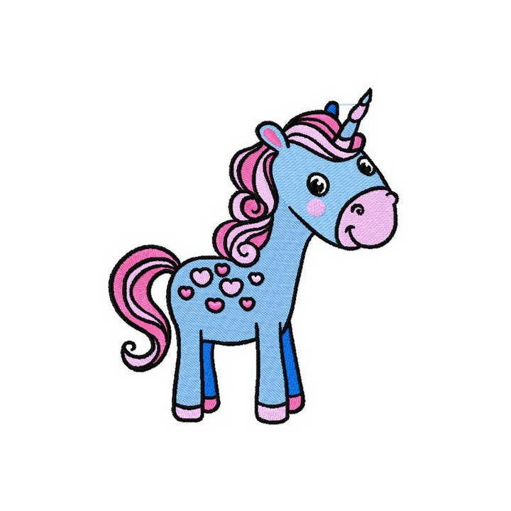 Unicorn 5 embroidery design - Embroidery Design