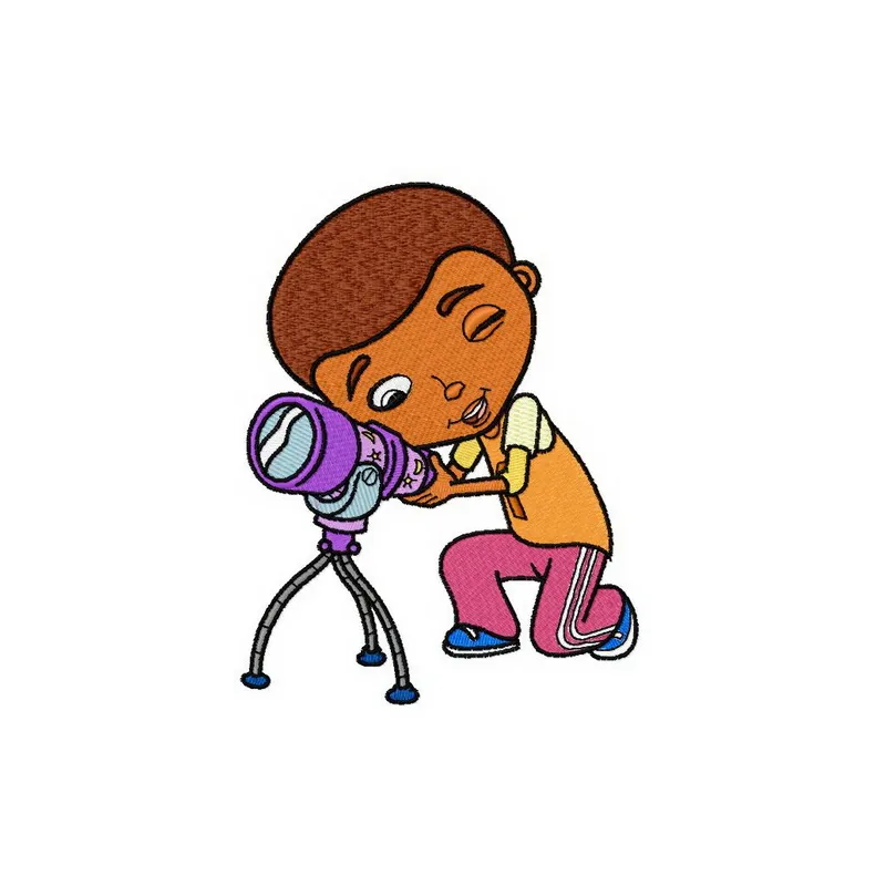 Henry and Aurora embroidery design showcasing beloved characters from Doc McStuffins for creative stitching projects.