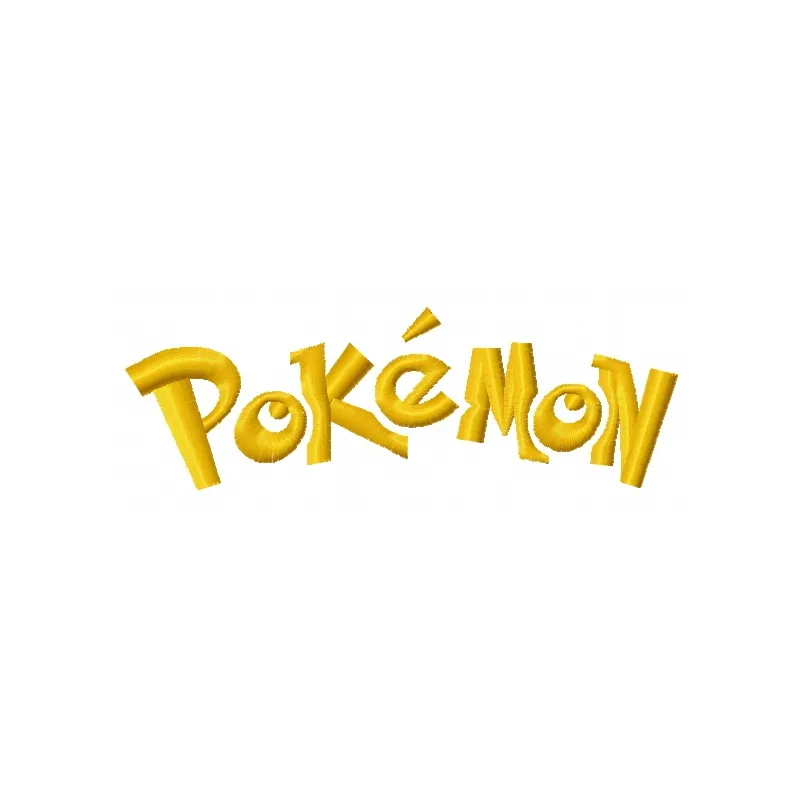 Embroidery design preview of the Pokemon Go logo 3, showcasing vibrant stitching patterns for creative projects.