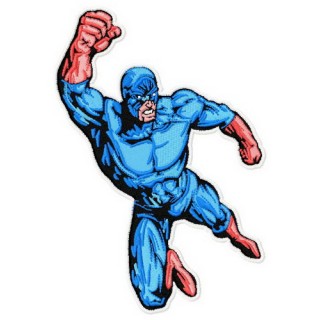 Superhero's attack embroidery design - Embroidery Design