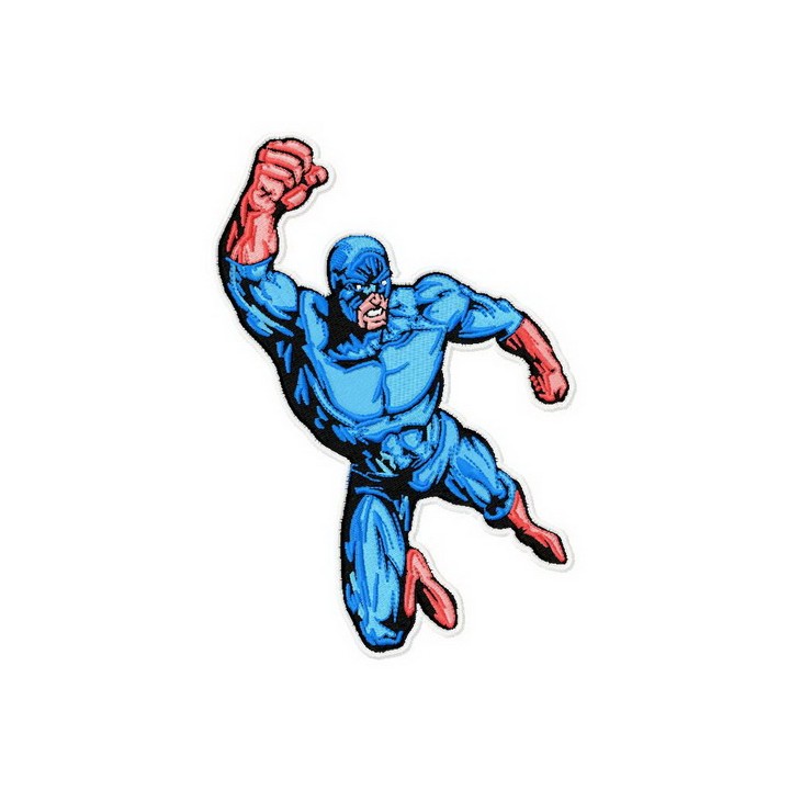 Superhero's attack embroidery design - Embroidery Design