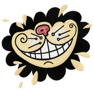 Cat's smile embroidery design - Embroidery Design