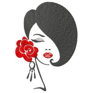 Spanish beauty embroidery design - Embroidery Design