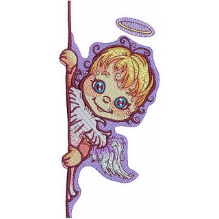 Prankish angel embroidery design - Embroidery Design