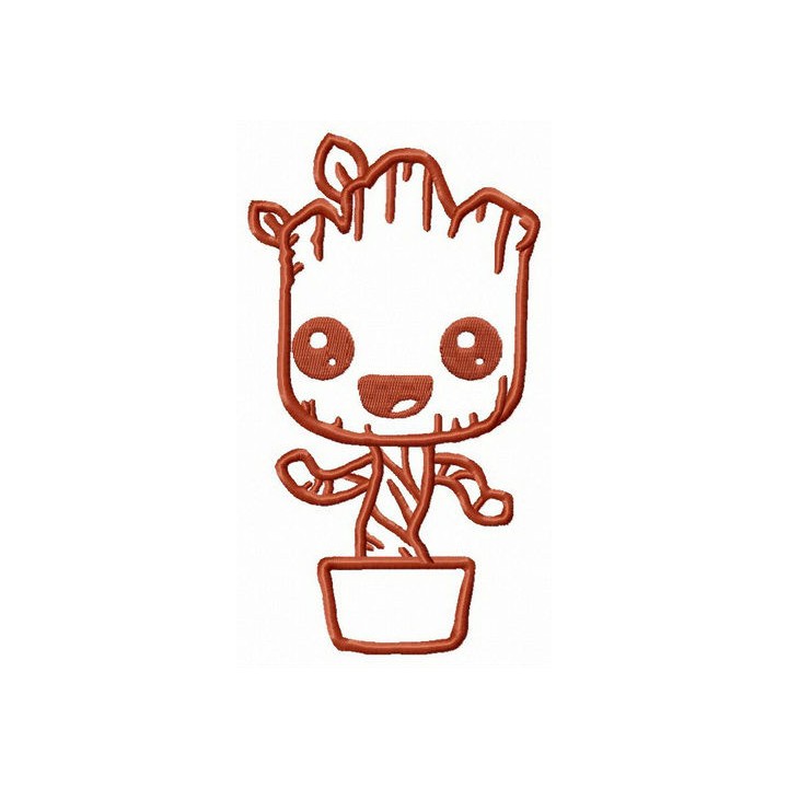 Groot just born embroidery design - Embroidery Design