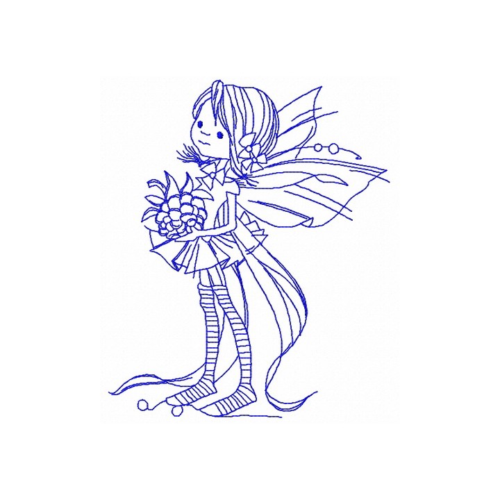 Berry fairy 2 embroidery design - Embroidery Design