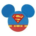 Super Mickey embroidery design featuring a playful character, ideal for stitching on t-shirts and hoodies.