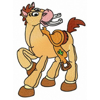 Bullseye with lucky horseshoe embroidery design - Embroidery Design