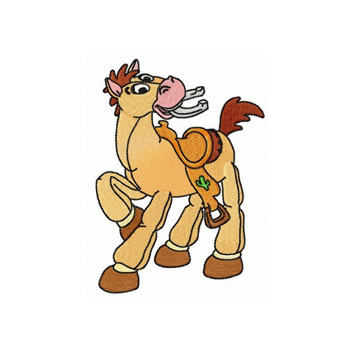 Bullseye with lucky horseshoe embroidery design - Embroidery Design