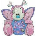 Passion embroidery design featuring intricate bug and insect motifs, perfect for creative stitching projects.
