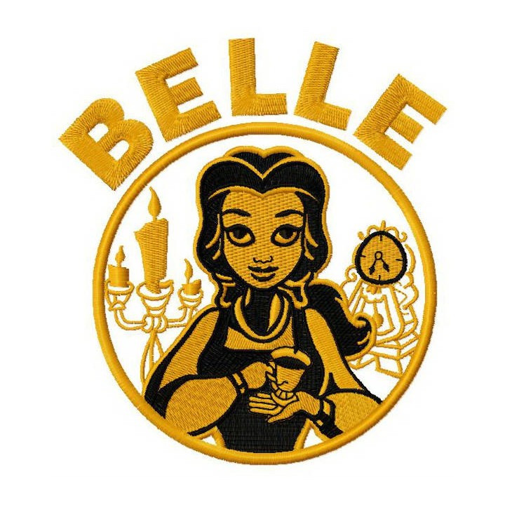 Belle embroidery design - Embroidery Design