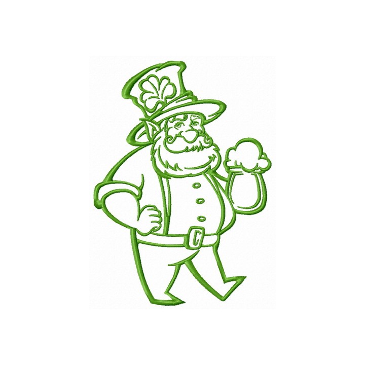 Leprechaun 4 embroidery design - Embroidery Design