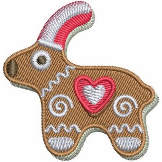 Gingerbread deer embroidery design - Embroidery Design