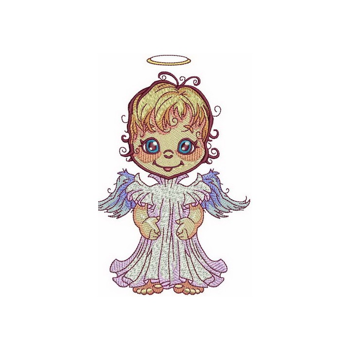 Cute angel embroidery design - Embroidery Design