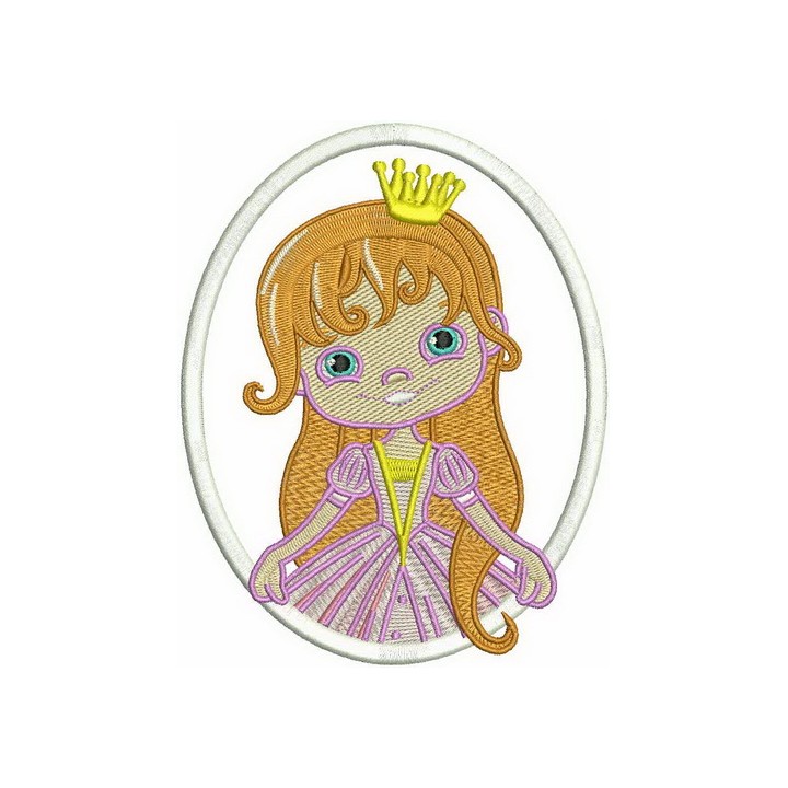 Princess 2 embroidery design - Embroidery Design