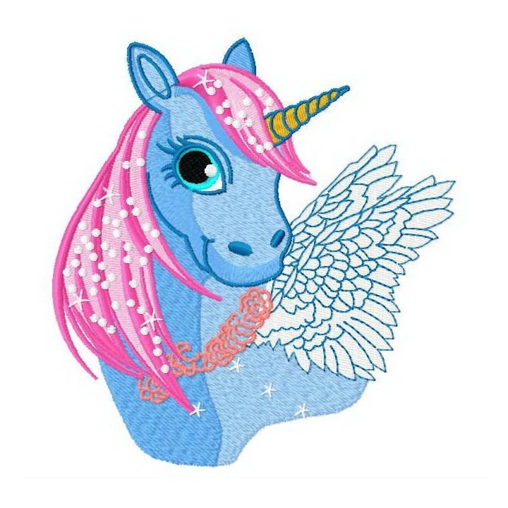 Unicorn 4 embroidery design - Embroidery Design