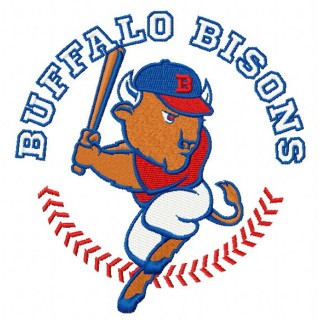 Buffalo Bisons logo 2 embroidery design - Embroidery Design