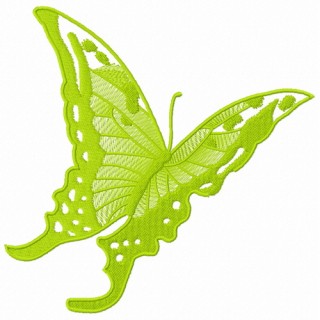 Butterfly flying away 2 embroidery design - Embroidery Design