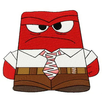 Preview of the Anger embroidery design from the Inside Out collection, showcasing vibrant stitched motifs.