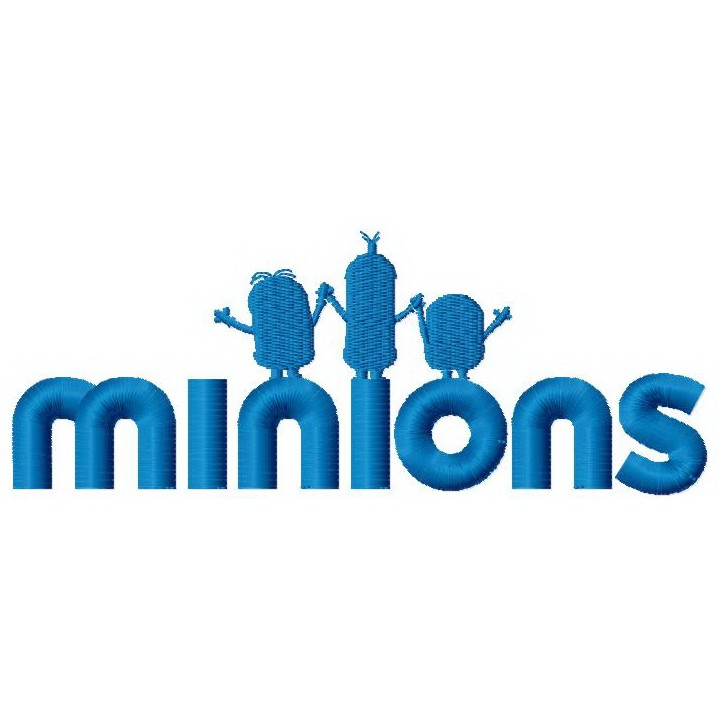 Minions logo embroidery design - Embroidery Design