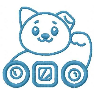 Maneki Neko embroidery design featuring a cheerful cat motif, perfect for kitchen decor and stitching projects.