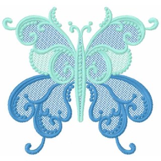 Butterfly lace embroidery design - Embroidery Design