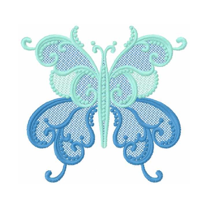 Butterfly lace embroidery design - Embroidery Design
