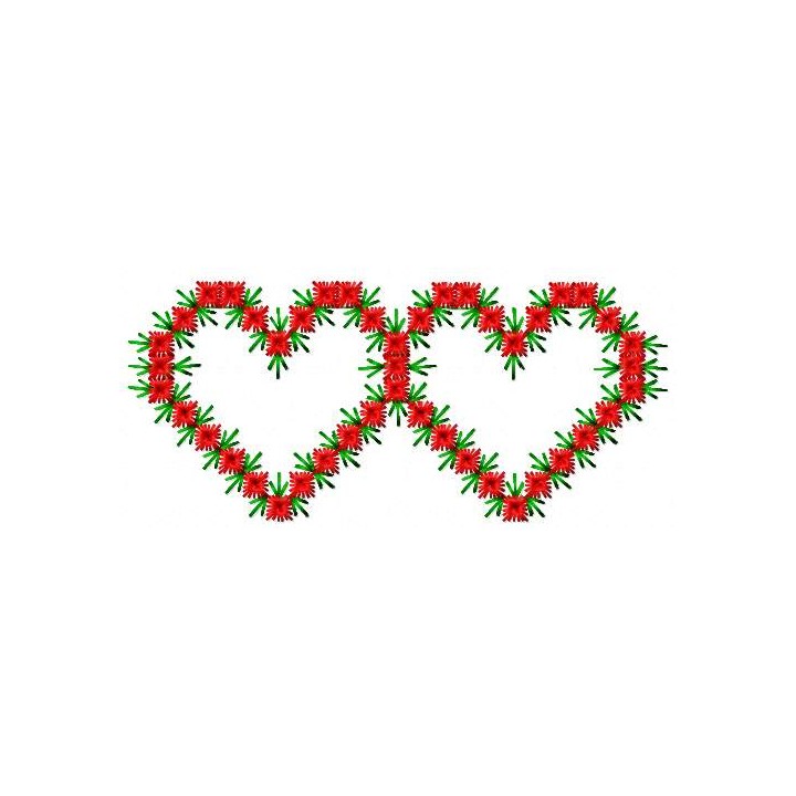 Two hearts 2 embroidery design - Embroidery Design