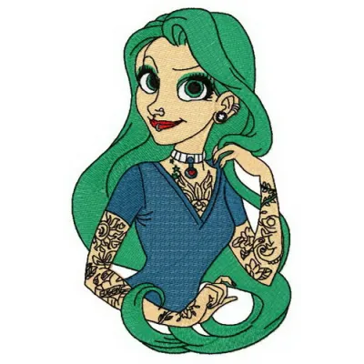 Modern Jasmine embroidery design featuring intricate floral patterns inspired by Aladdin, ideal for various fabric projects.