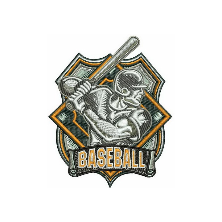 Baseball badge 2 embroidery design - Embroidery Design