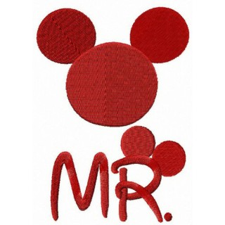 Mr. Mouse embroidery design - Embroidery Design