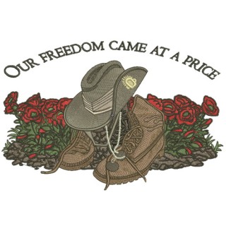 Our freedom came at a price 2 embroidery design - Embroidery Design
