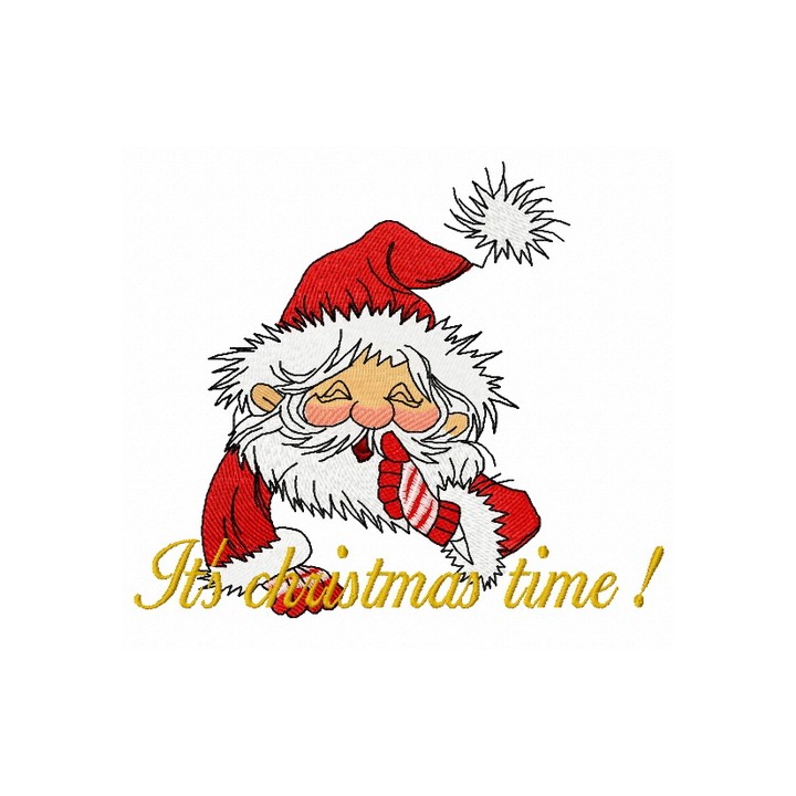 It's Christmas time embroidery design - Embroidery Design