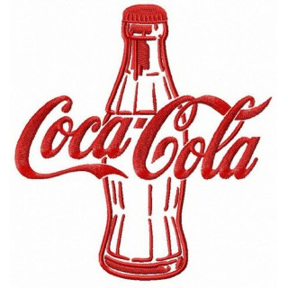 Coca-Cola bottle embroidery design - Embroidery Design