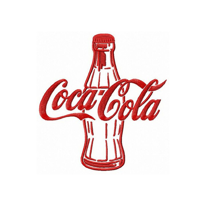 Coca-Cola bottle embroidery design - Embroidery Design
