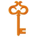 Golden key embroidery design featuring intricate details, ideal for embellishing garments and accessories.