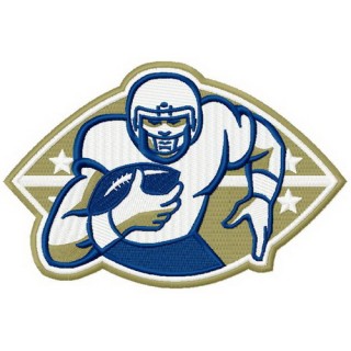 American football player 6 embroidery design - Embroidery Design