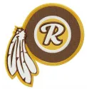 Washington Redskins logo embroidery design showcasing American football spirit for stitching on apparel or accessories.