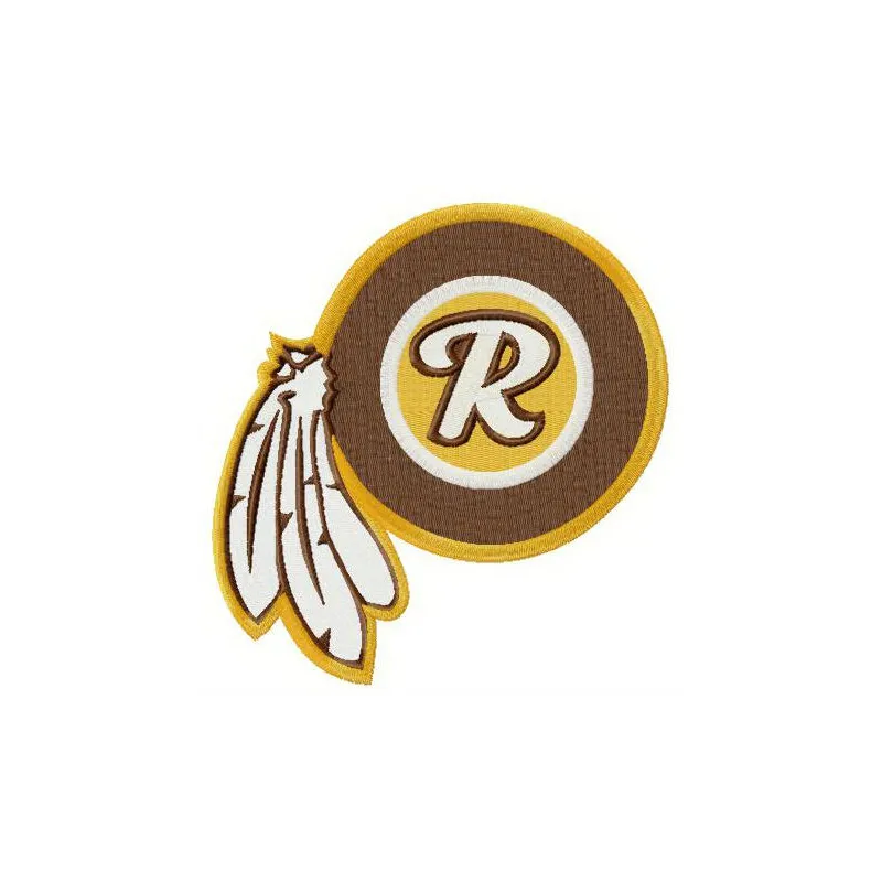 Washington Redskins logo embroidery design showcasing American football spirit for stitching on apparel or accessories.
