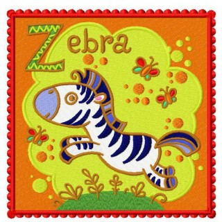 Zebra 2 embroidery design - Embroidery Design