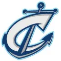 Columbus Clippers logo embroidery design showcasing intricate stitching patterns for baseball apparel and accessories.