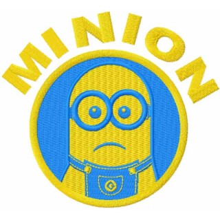 Minion yellow and blue embroidery design - Embroidery Design