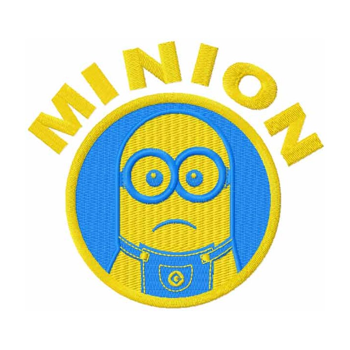 Minion yellow and blue embroidery design - Embroidery Design