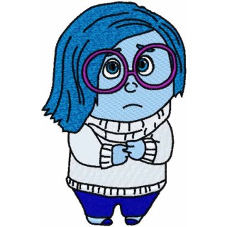 Sadness 3 embroidery design - Embroidery Design
