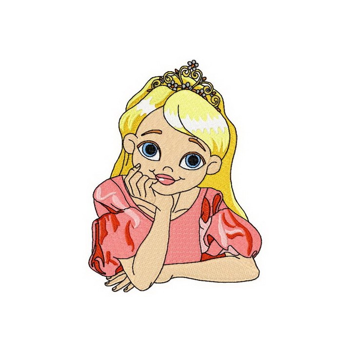 Princess embroidery design - Embroidery Design