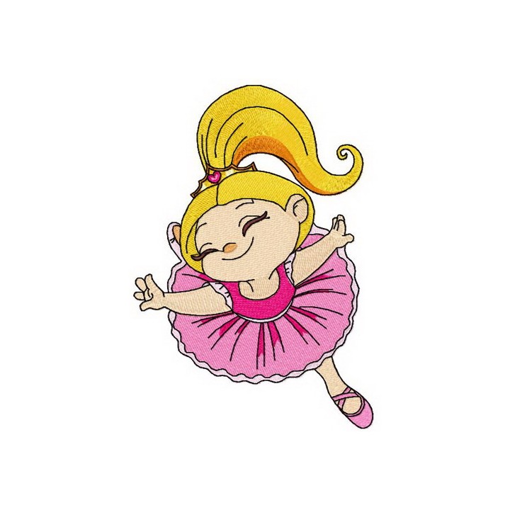 Ballerina embroidery design - Embroidery Design