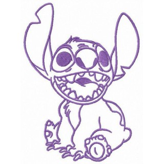 Stitch waiting for Lilo embroidery design - Embroidery Design